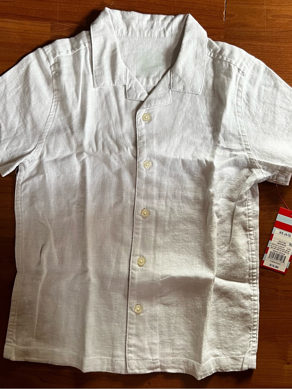 Cat & Jack White Button-Down Short Sleeve Shirt